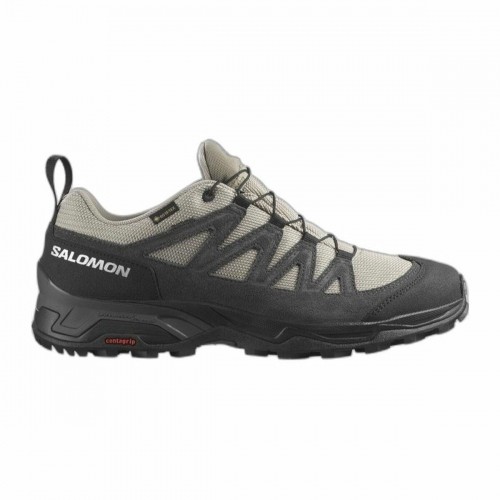 Running Shoes for Adults Salomon X Ward Beige Dark grey GORE-TEX Leather Moutain image 1