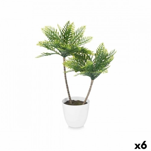 Decorative Plant Palm tree Plastic 36 x 55,5 x 24 cm (6 Units) image 1