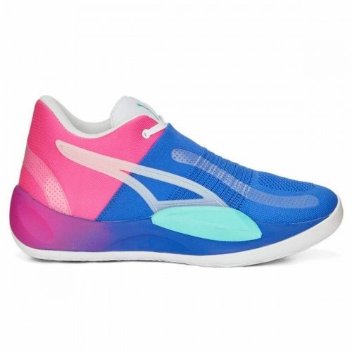 Basketball Shoes for Adults Puma Rise Pink Blue image 1