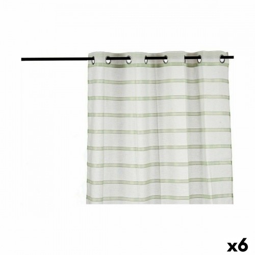 Curtain Stripes Green 140 x 0,1 x 260 cm (6 Units) image 1