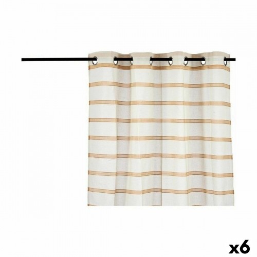 Curtain Stripes Brown 140 x 0,1 x 260 cm (6 Units) image 1