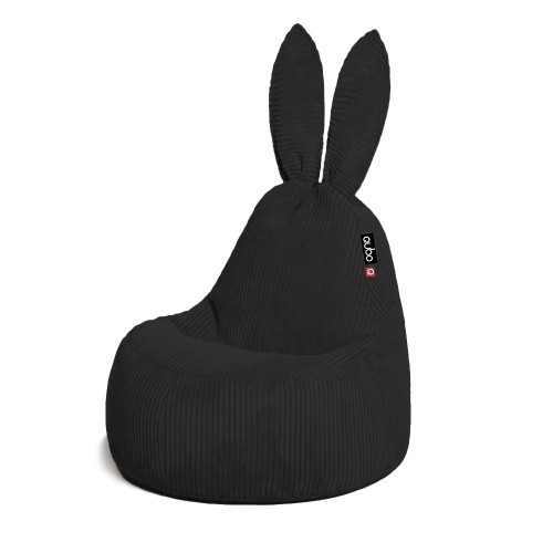 Qubo™ Baby Rabbit Onyx FEEL FIT пуф (кресло-мешок) image 1