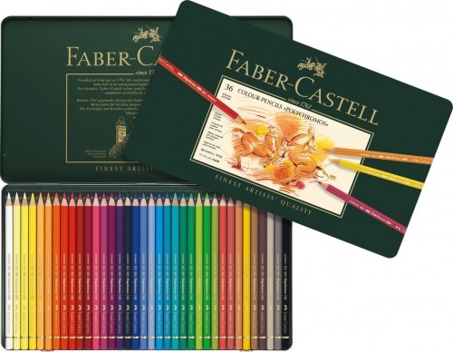 Художественные карандаши Faber-Castell Polychromos, 36 цветов image 1