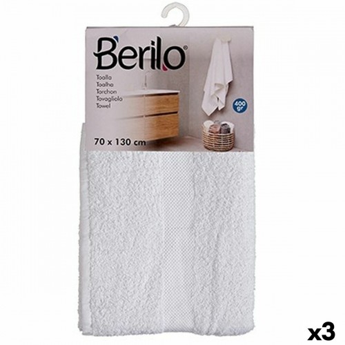 Berilo Банное полотенце Белый 70 x 130 cm (3 штук) image 1