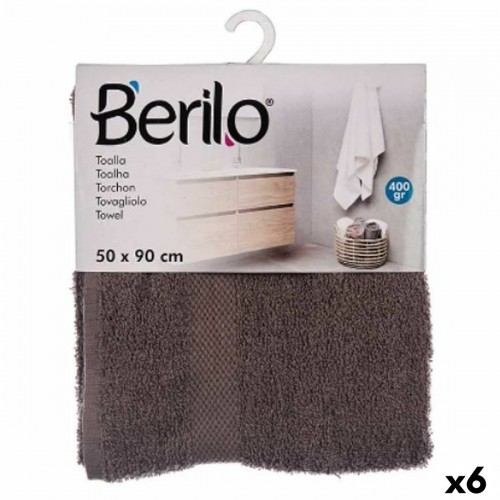 Berilo Банное полотенце Серый 50 x 90 cm (6 штук) image 1