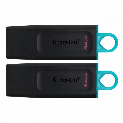 USВ-флешь память Kingston DataTraveler Exodia Зеленый 64 Гб 2 pcs image 1