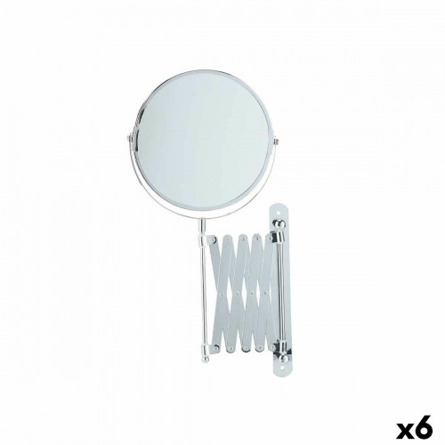 Magnifying Mirror Extendable Ø 17 cm Metal (6 Units) image 1