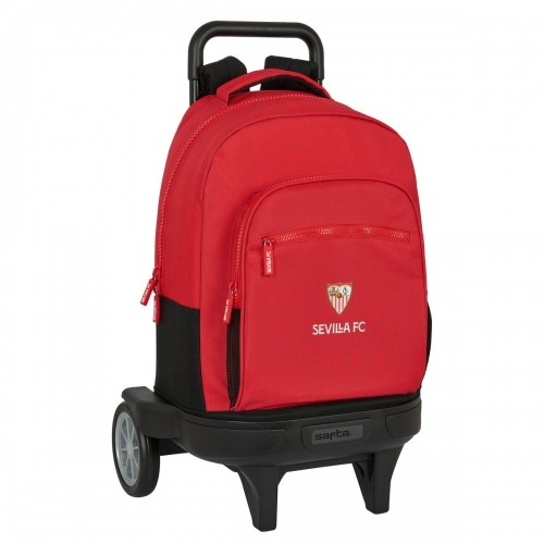 Sevilla FÚtbol Club Школьный рюкзак с колесиками Sevilla Fútbol Club Чёрный Красный 33 X 45 X 22 cm image 1