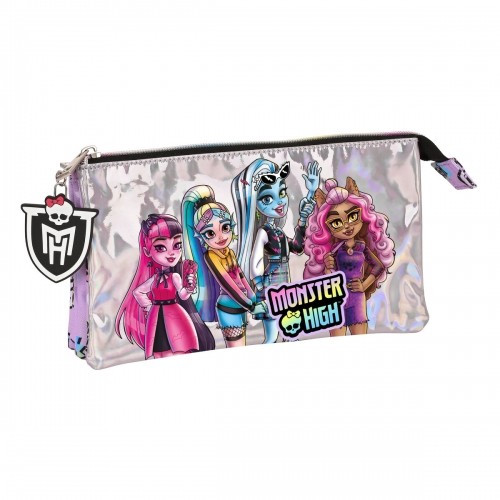 Двойной пенал Monster High Best boos Лиловый 22 x 12 x 3 cm image 1