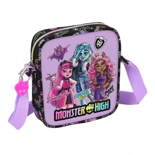 Сумка на плечо Monster High Creep Чёрный 16 x 18 x 4 cm image 1