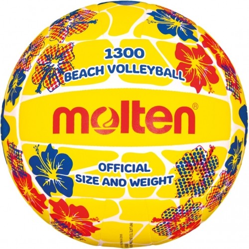 Beach volleyball MOLTEN V5B1300-FY, synth. leather size 5 image 1