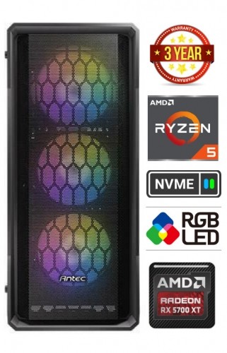 Mdata Gamer Ryzen 5 5600G 32GB 512GB SSD NVME 1TB HDD RX5700 XT Windows 10 image 1