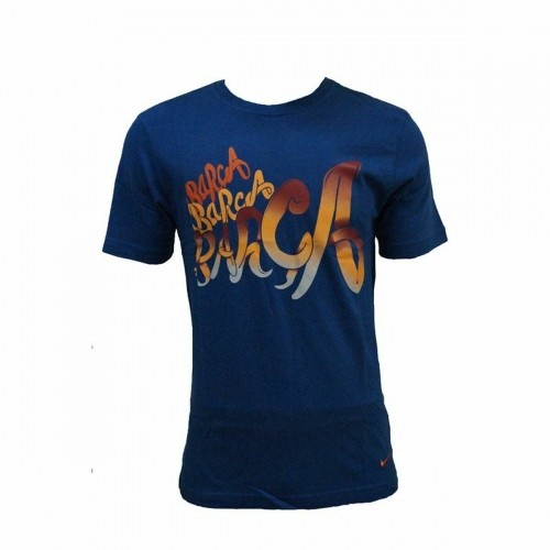 Vīriešu Krekls ar Īsām Piedurknēm F.C. Barcelona Core Tee Zils image 1
