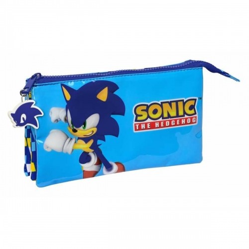 Triple Carry-all Sonic Speed 22 x 12 x 3 cm Blue image 1