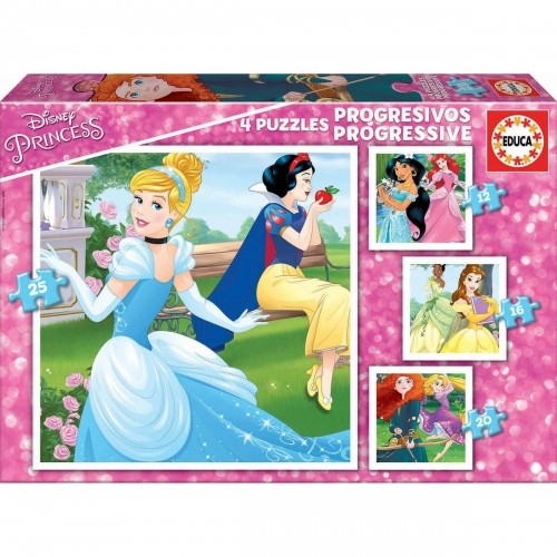 4-Puzzle Set   Disney Princess Magical         16 x 16 cm image 1