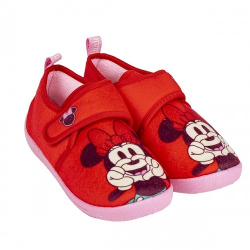 домашними тапочками Minnie Mouse Velcro Красный image 1