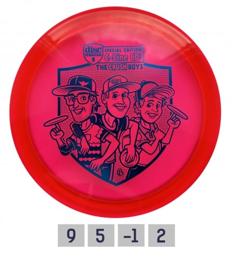 Discgolf DISCMANIA Distance Driver CD1 CRUSHBOYS Red 9/5/-1/2 image 1