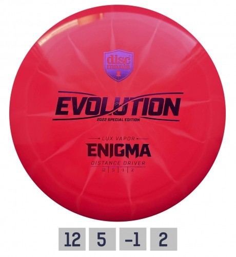 Discgolf DISCMANIA Distance Distance Driver Lux Vapor ENIGMA Evolution Pink 12/5/-1/2 image 1