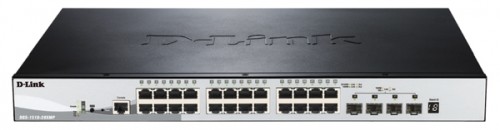 D-Link DGS-1510-28XMP Smart Managed Switch [24x Gigabit Ethernet PoE+, 370W, 4x 10 Gbit/s SFP+]  image 1