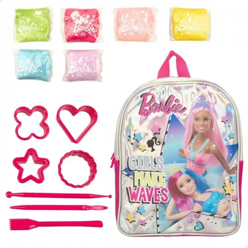 Creative Modelling Clay Game Barbie Fashion Rucksack 14 Pieces 600 g image 1