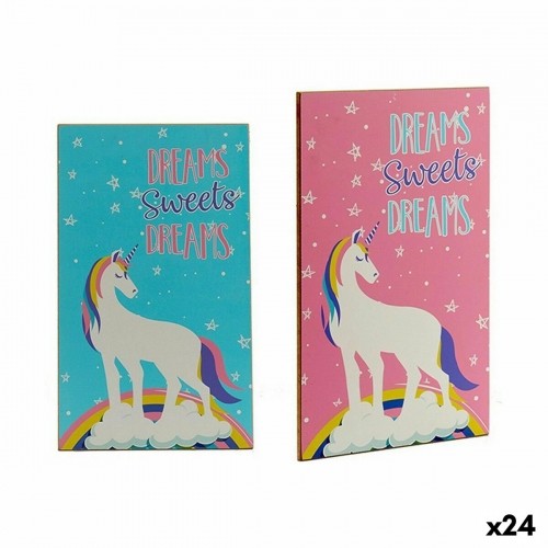 Painting Wood Unicorn 1 x 40 x 24 cm (24 Units) image 1