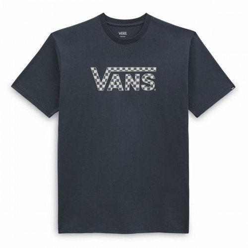 Short Sleeve T-Shirt Vans Checkered  Blue Men image 1