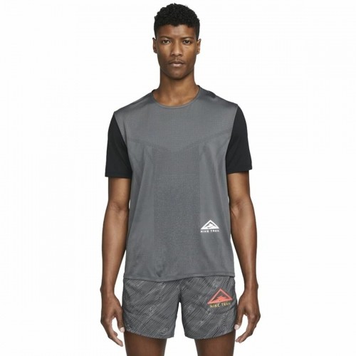 Men’s Short Sleeve T-Shirt Nike Dri-FIT Rise 365 Grey Dark grey image 1