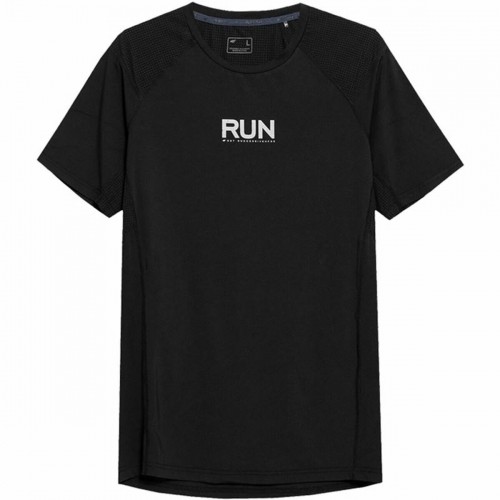 Men’s Short Sleeve T-Shirt 4F Run Black image 1