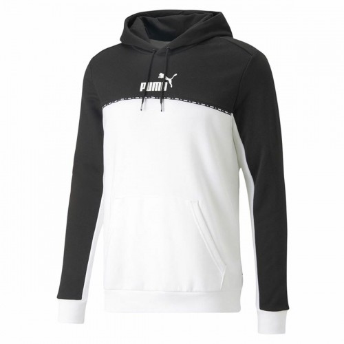 Vīriešu Sporta Krekls ar Kapuci Puma Block X Tape  Balts Melns image 1
