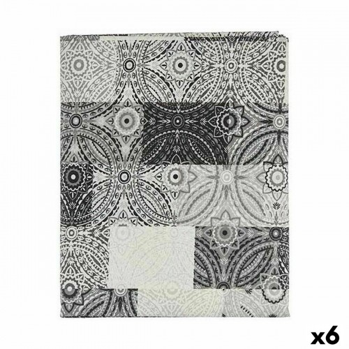 Tablecloth Thin canvas Anti-stain Tile 140 x 180 cm Grey (6 Units) image 1