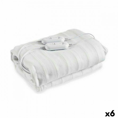 Electric Blanket White Polyester 140 x 1 x 160 cm (6 Units) image 1