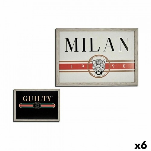 Gift Decor Картина GUILTY MILAN ДСП 46 x 2 x 66 cm (6 штук) image 1