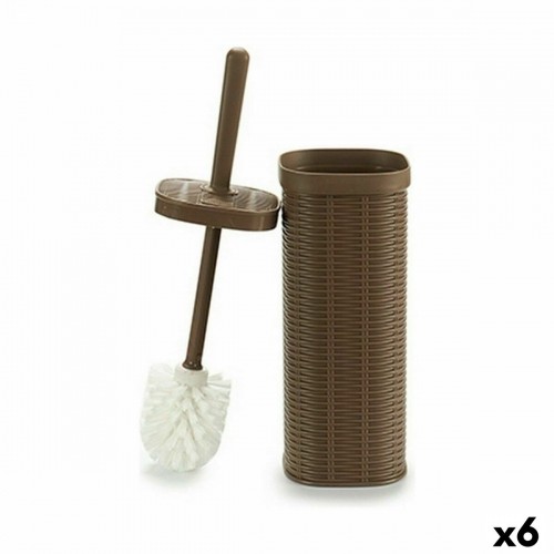 Toilet Brush Stefanplast Elegance Beige Plastic 11,5 x 40,5 x 11,5 cm (6 Units) image 1