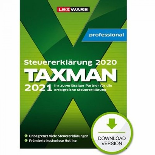 Lexware TAXMAN professional 2021 (7-Platz Lizenz) [Download] image 1