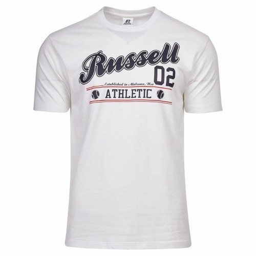 Short Sleeve T-Shirt Russell Athletic Amt A30311 White Men image 1