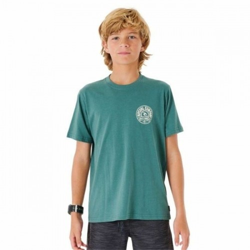 Children’s Short Sleeve T-Shirt Rip Curl Stapler  Blue image 1
