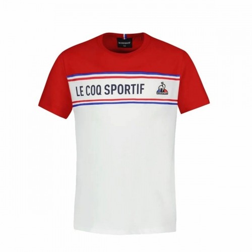 Футболка с коротким рукавом детская Le coq sportif  N°2 Tricolore Белый image 1