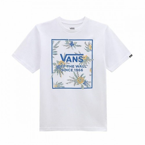 Children’s Short Sleeve T-Shirt Vans Califlower Box-B White image 1