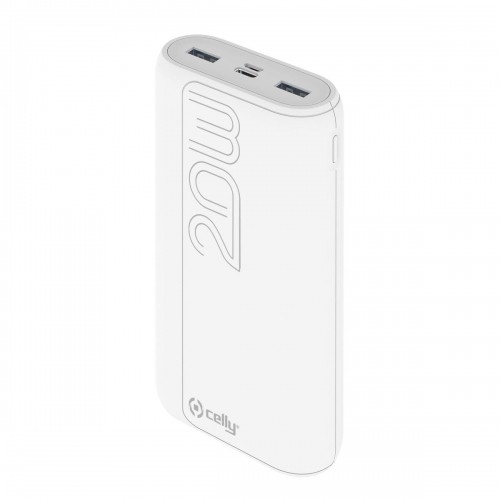 Power Bank Lādētājs Celly 20000 mAh Balts image 1