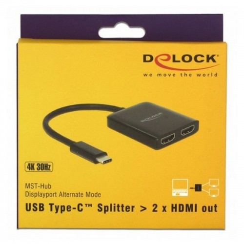 USB C uz HDMI Adapteris DELOCK 87719 10 cm image 1