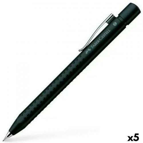 Pencil Lead Holder Faber-Castell Grip 2011 Black 0,7 mm (5 Units) image 1