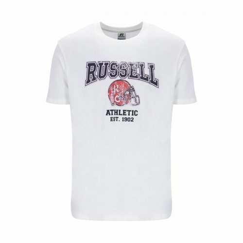 Short Sleeve T-Shirt Russell Athletic Amt A30421 White Men image 1