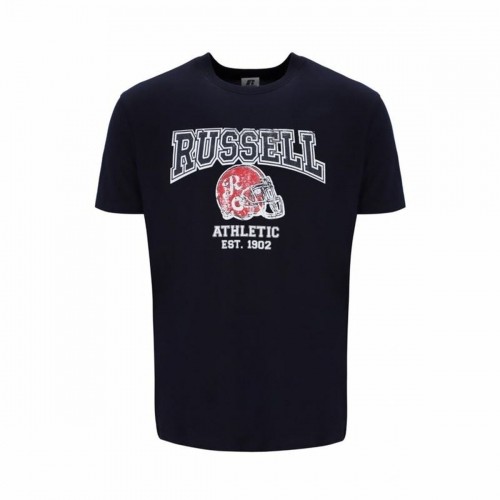 Krekls ar Īsām Piedurknēm Russell Athletic State Melns Vīriešu image 1
