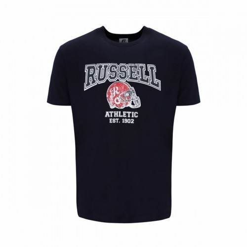 Футболка с коротким рукавом Russell Athletic State Чёрный Мужской image 1