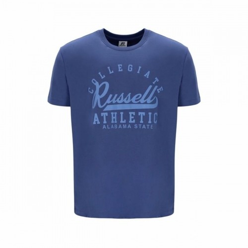 Short Sleeve T-Shirt Russell Athletic Amt A30211 Blue Men image 1