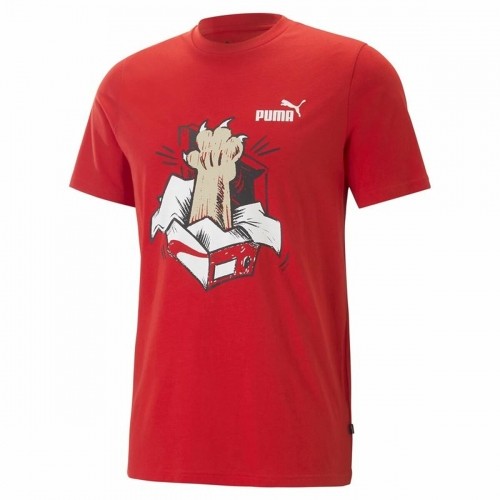 Short Sleeve T-Shirt Puma Graphics Sneaker For All Time Red Unisex image 1