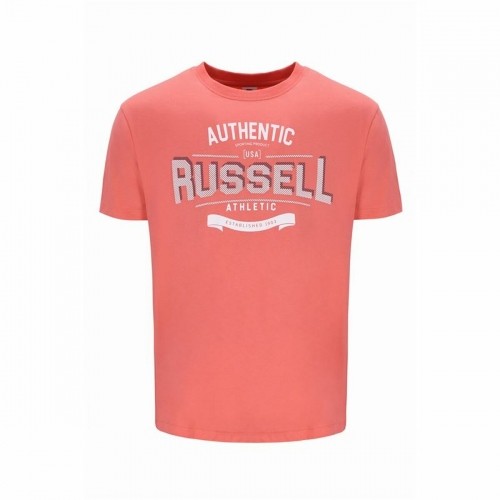Men’s Short Sleeve T-Shirt Russell Athletic Amt A30081 Orange Coral image 1