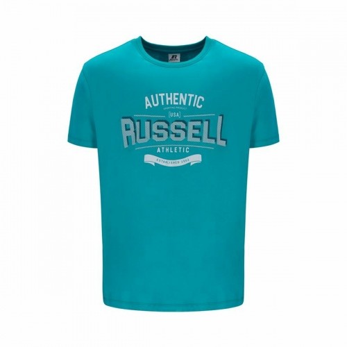 Krekls ar Īsām Piedurknēm Russell Athletic Amt A30081 Aquamarine Vīriešu image 1