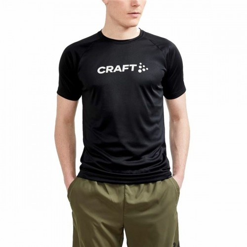 Krekls ar Īsām Piedurknēm Craft Core Essence Logo Melns image 1