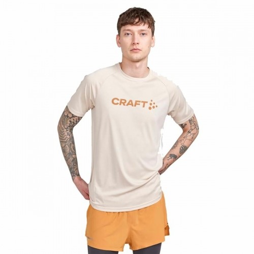 Krekls ar Īsām Piedurknēm Craft Core Essence Logo Bēšs image 1